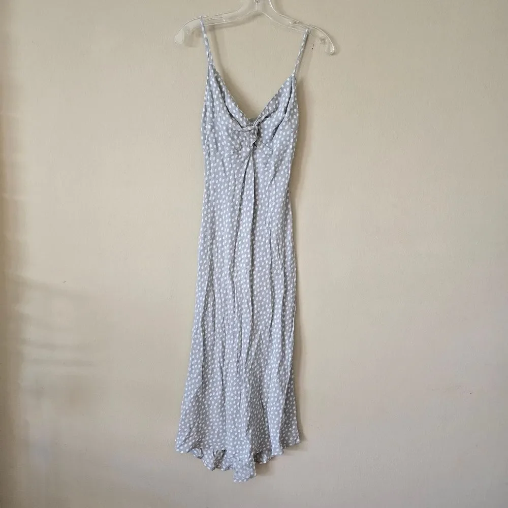 ABERCOMBIE & FITCH‎ Gray Polka Dot Spaghetti Strap Dress Size Small